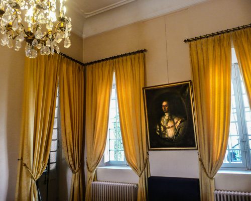 rideaux jaunes villa fragonard